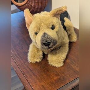 Adorable Plush German Shepherd Dog Toy. No Tag. 15 Inches. Dog Lovers.